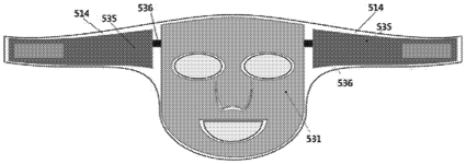 Handy mask patent drawing