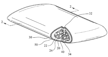 Tempur-Pedic cushion patent drawing