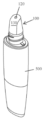 Gel applicator patent drawing