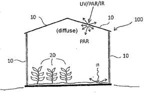 Greenhouse roofing patent drawing