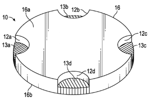 Adhesive thermal gasket patent drawing