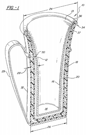 Thermal receptacle patent drawing
