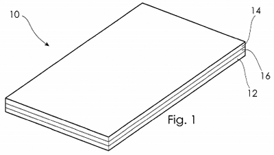 Wall insulation material patent drawing
