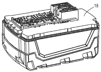 Milwaukee tool battery patent drawing