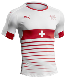 Swiss away jersey by Puma